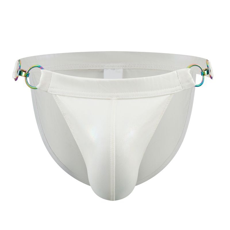 BUCKLE Leather Swim Briefs
