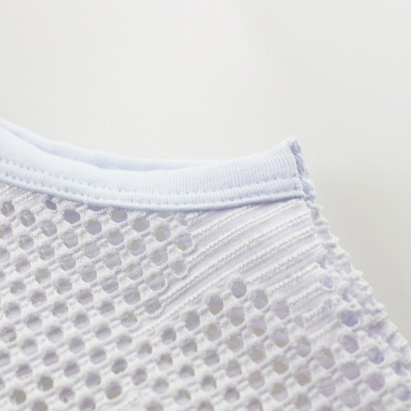 AMERICANA Mesh Tank Tank Top
