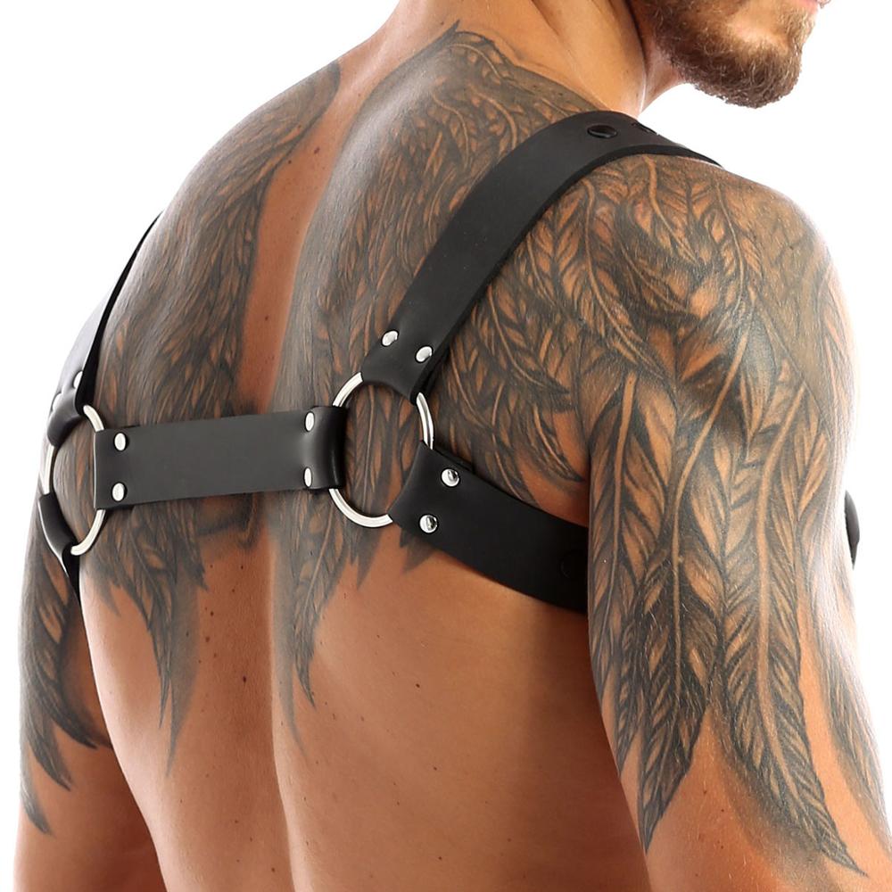 POWER DOM Chest Harness With Zipper Harness