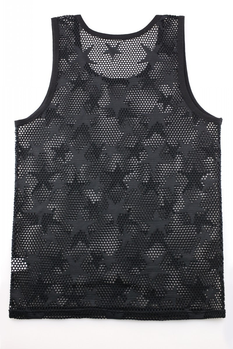AMERICANA Mesh Tank Tank Top