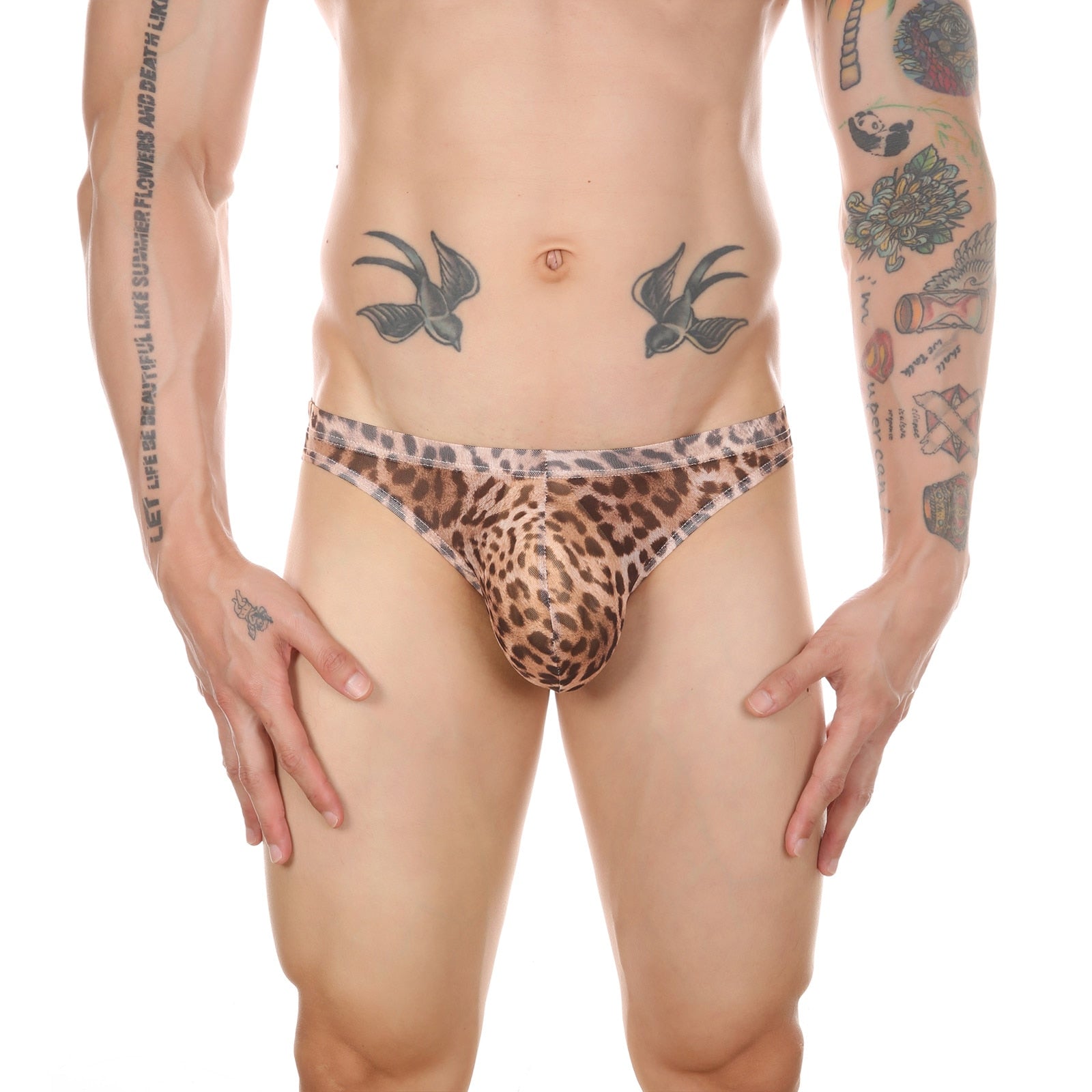 SHEER Leopard Bikini Briefs