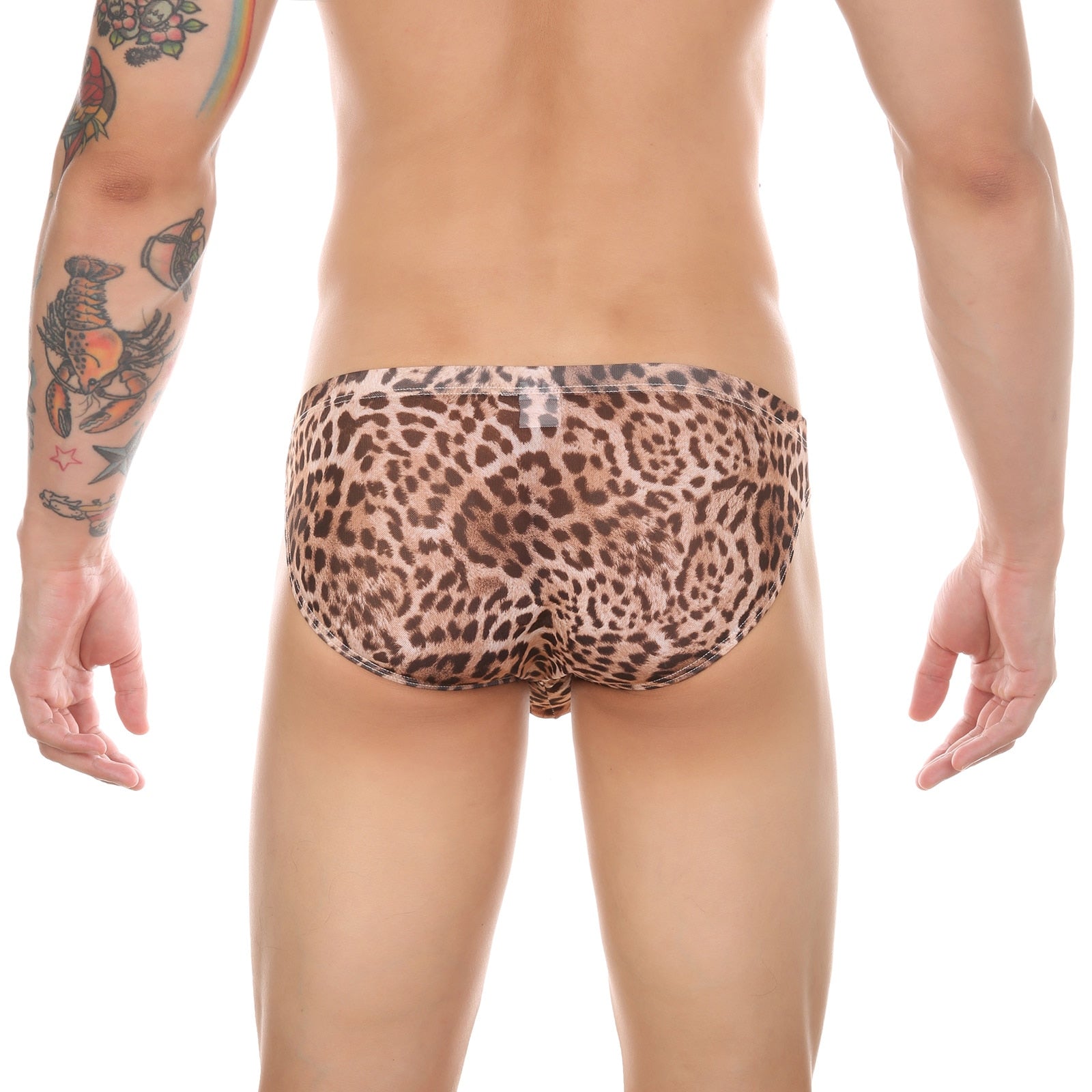SHEER Leopard Bikini Briefs