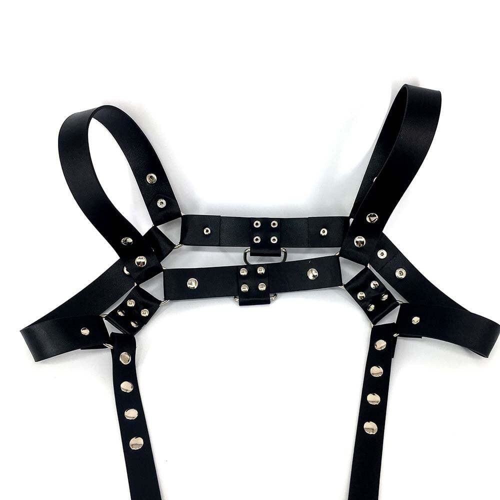Men's Harness - Faux Leather Suspender Harness