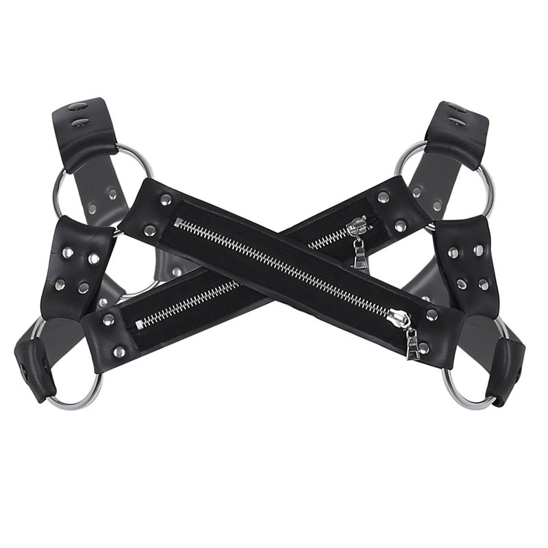 Men's Harness - POWER DOM Chest Harness With Zipper