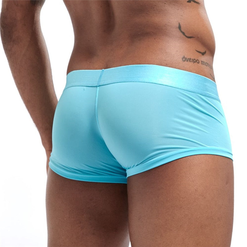 JOCKMAIL Ultra-Thin Transparent Boxers Underwear