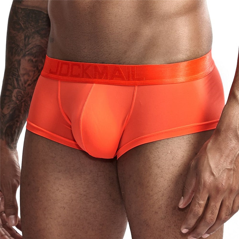 JOCKMAIL Ultra-Thin Transparent Boxers Underwear