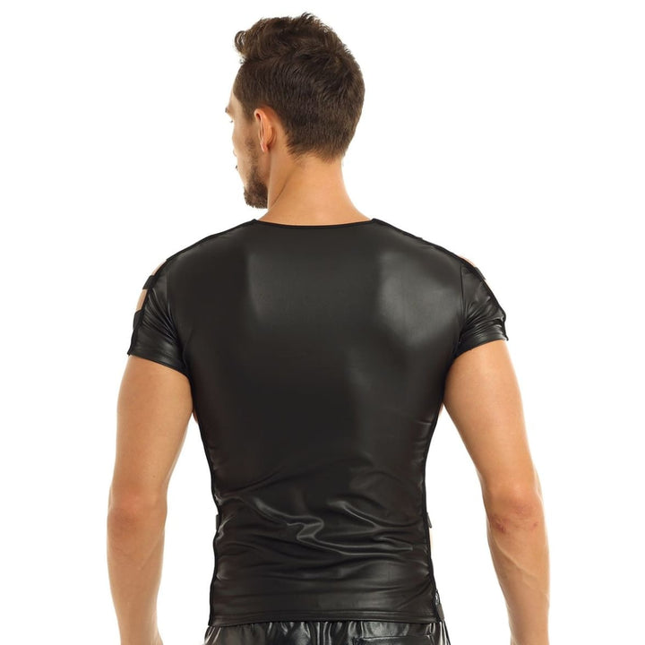 Men's Shirts & Tops - UNDERGROUND Faux Leather T-Shirt
