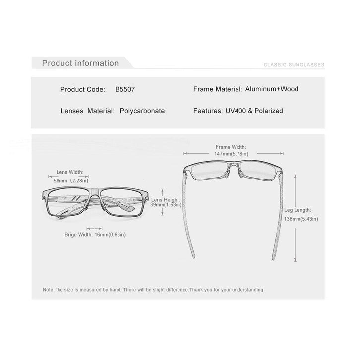 Wooden Frame Sunglasses Accessories